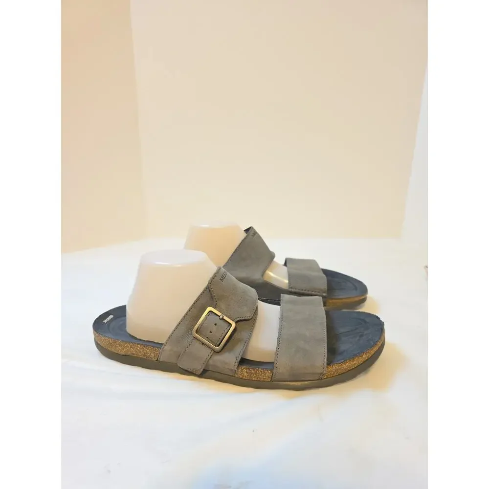 Merrell Mens Size 14 Granite Nubuck Leather Sandals Slides